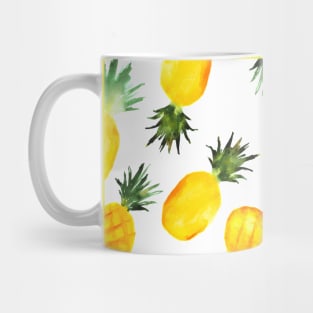 Watercolor pineapples Mug